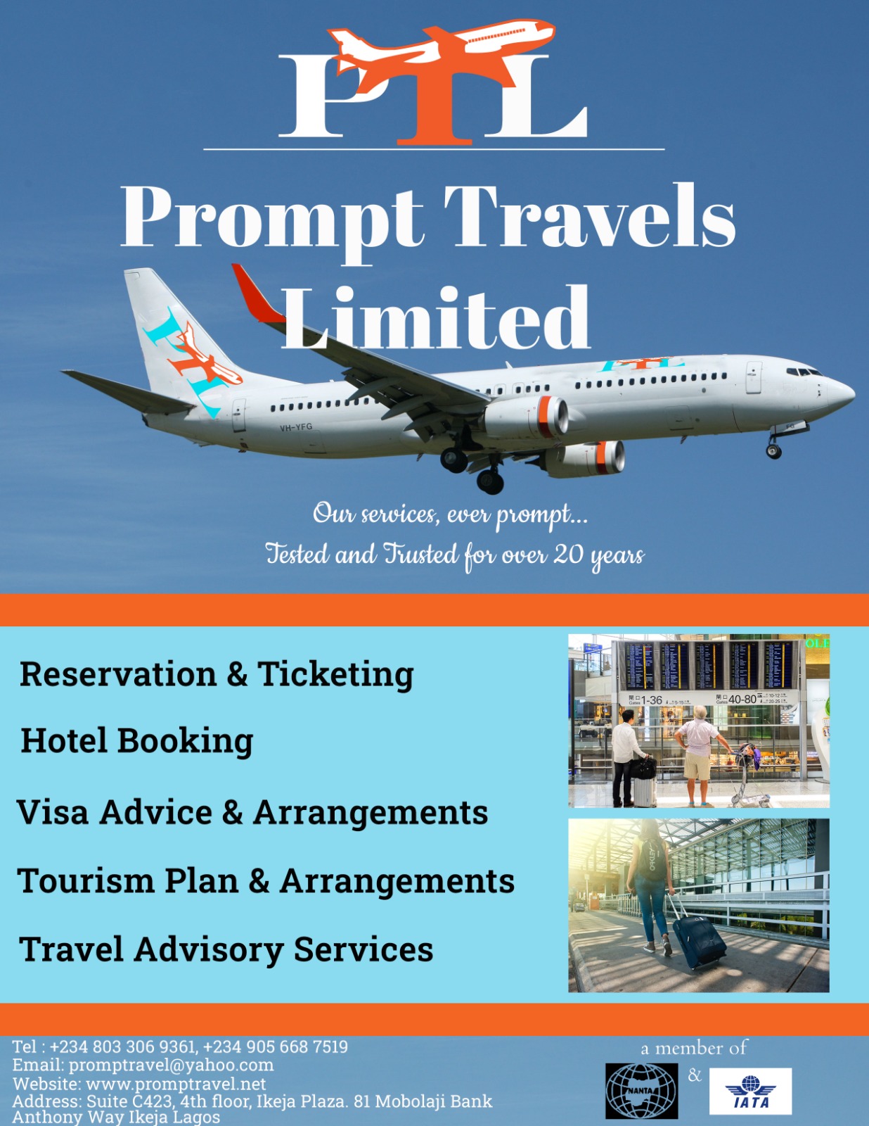 Prompt Travels Limited Flyer